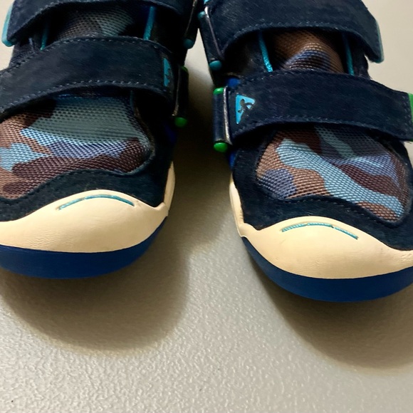 PLAE TY Blue Camo Sneakers with Insoles, UNISEX - Size 10.5 (GUC) - Picture 7 of 9